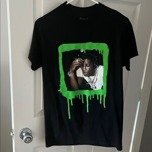 Black and Green Graphic Men's T-Shirt